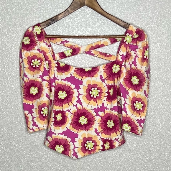 Free People Give Me More Top In Pop Combo - Picture 4 of 12